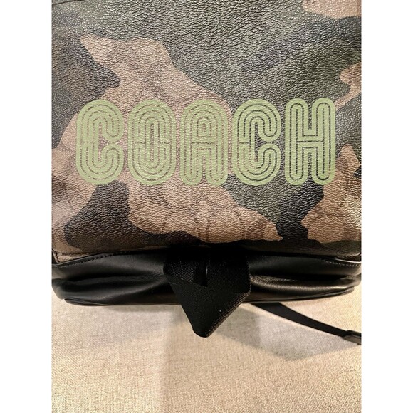 Coach Camouflage Backpack with Green Logo main image 16